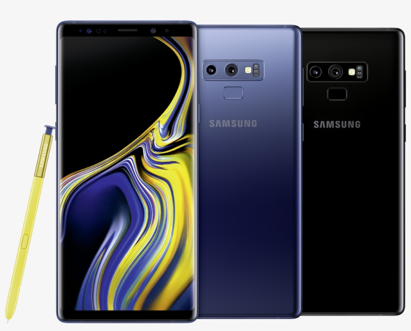 The Galaxy Note9 Is Available In Ocean Blue With A - Schwarz Und Blau Note 9, transparent png download
