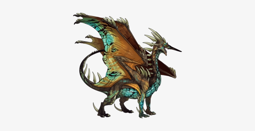 Turquoise Veins - Flight Rising Earth Dragon, transparent png download