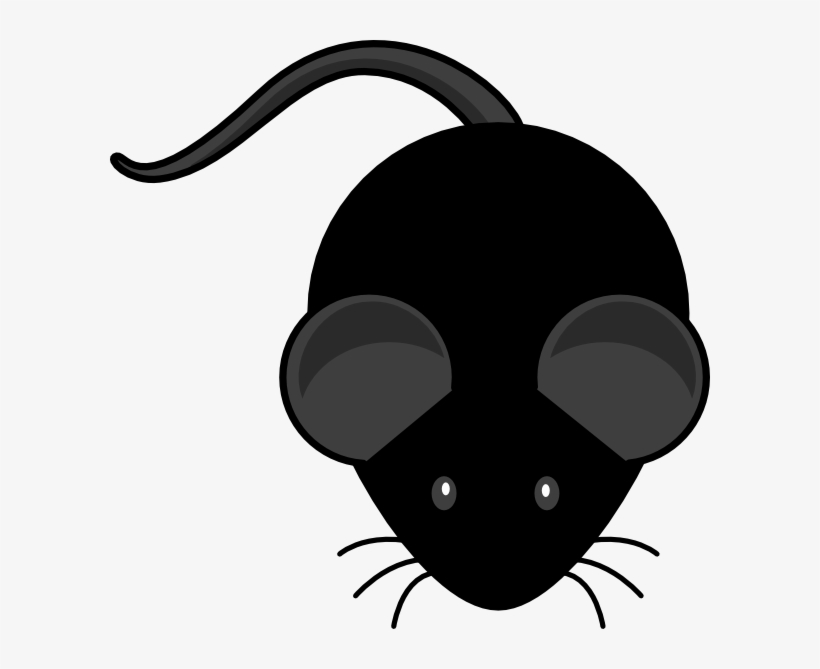 Miss Kate Cuttables - Black Mouse Clipart, transparent png download