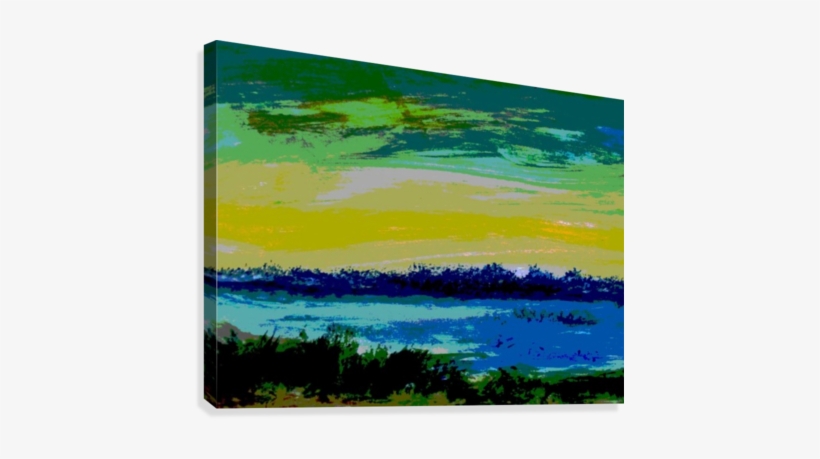 Morning Landscape 3 Canvas Print - Painting, transparent png download