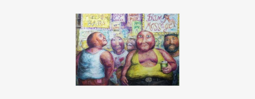 Group Of People Walking And Drinking Nightlife Red - Nightlife, transparent png download