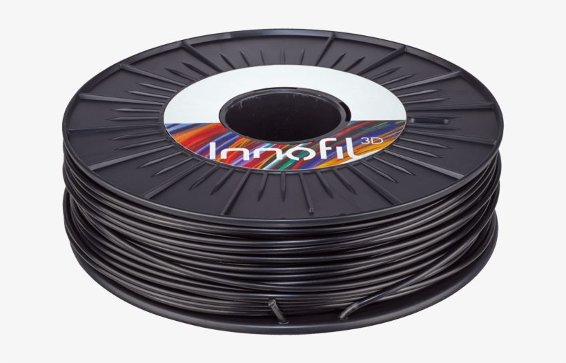 Abs Plastic Filament Black Color - Filament Innofil 3d Abs-0108a075 Abs Plastic 1.75, transparent png download