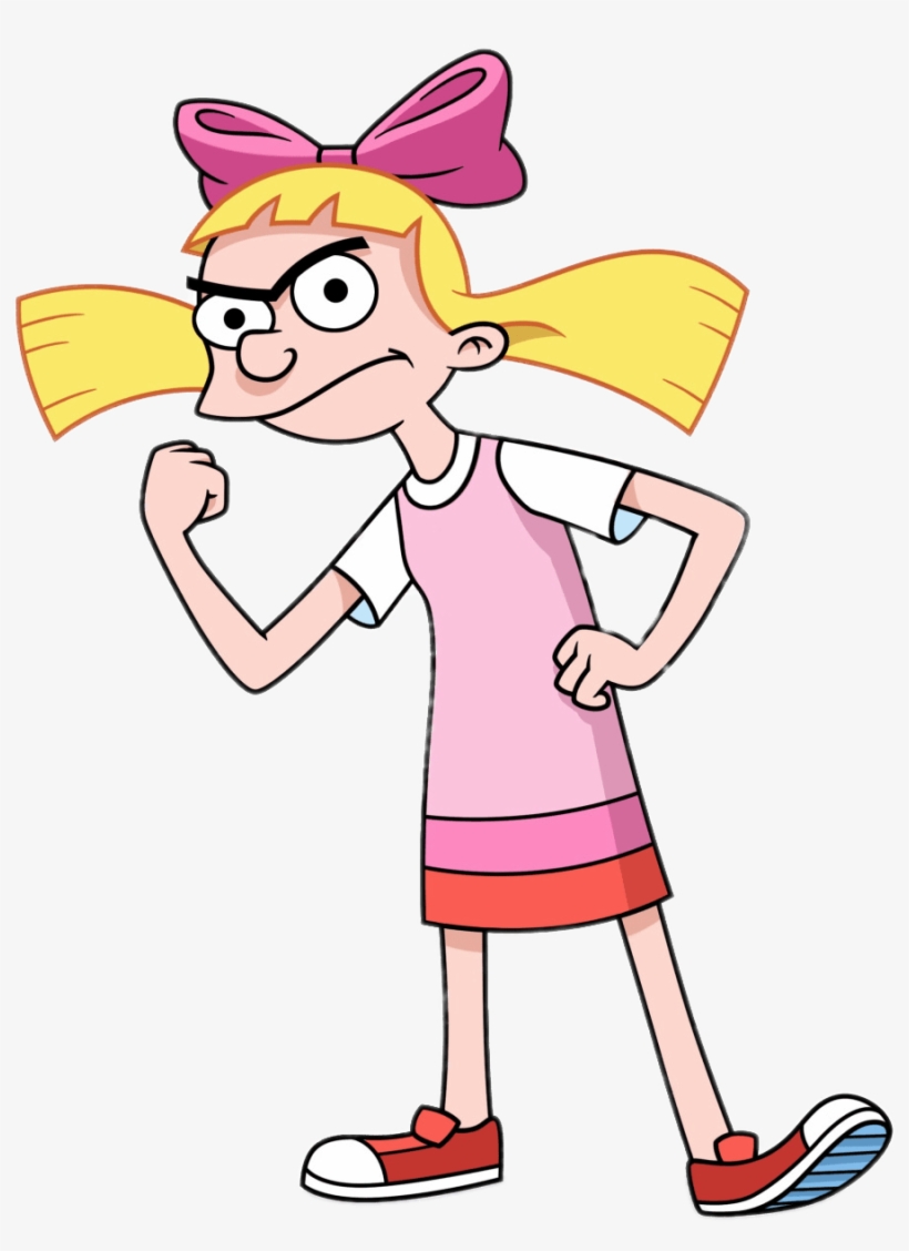 Clip Black And White Stock Helga Png Stickpng - Hey Arnold Character Design, transparent png download