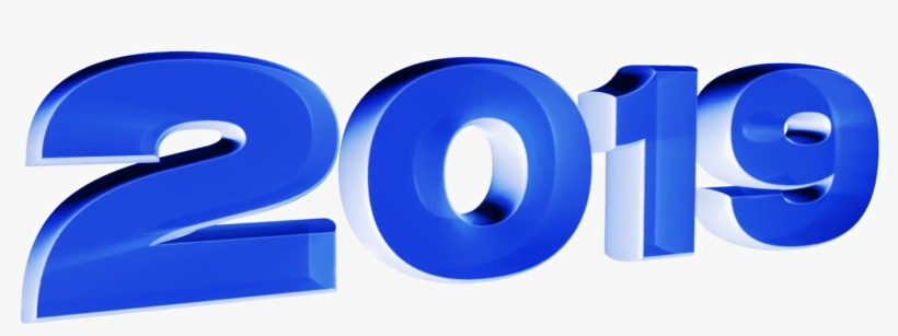 2019 New Year Text Png Image - 2018 En 3d Png, transparent png download