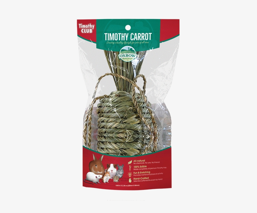 View Product Timothy Club Carrot - Oxbow Natural Small Animal Toy, transparent png download