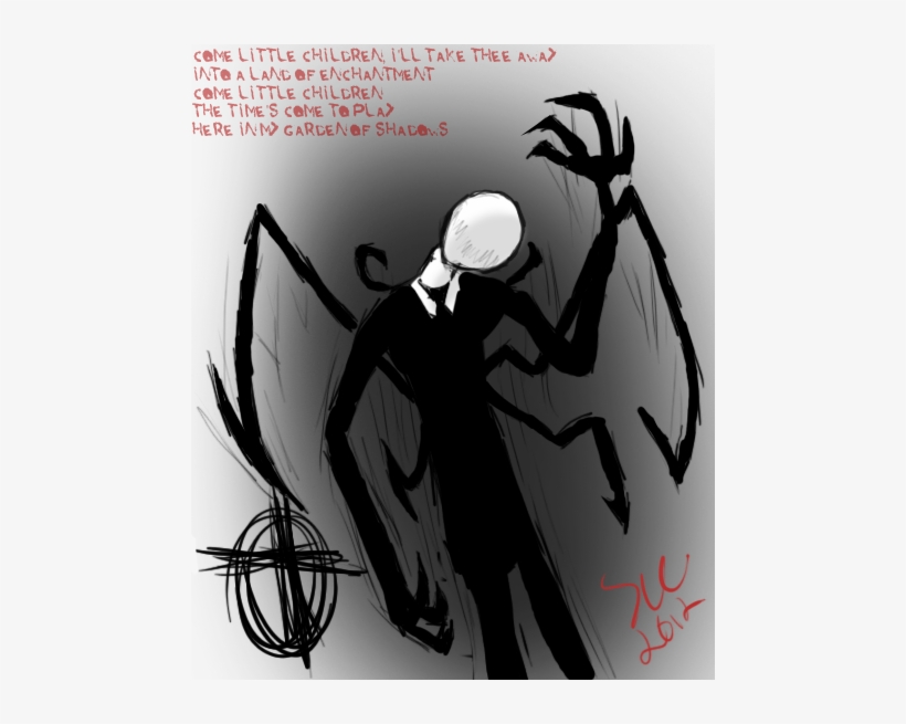 Slenderman - Illustration, transparent png download