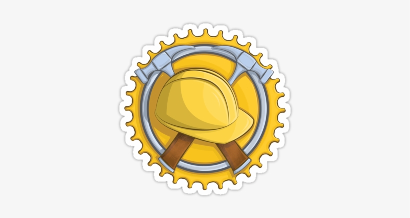 Construction Badge Sticker By Anmgoug On Redbubble - Federal Bbs Sprocket, transparent png download