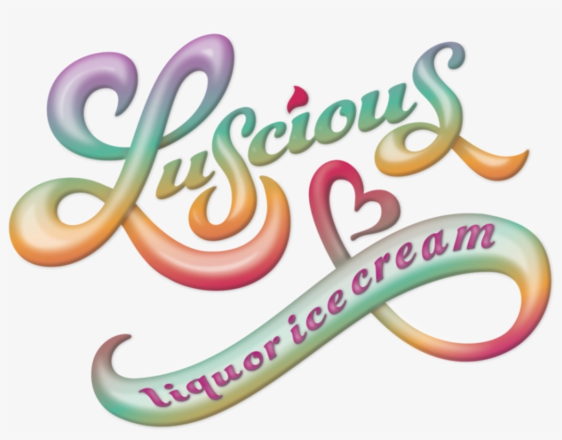 Luscious Liquor Ice Cream Logo-final2 - Calligraphy, transparent png download