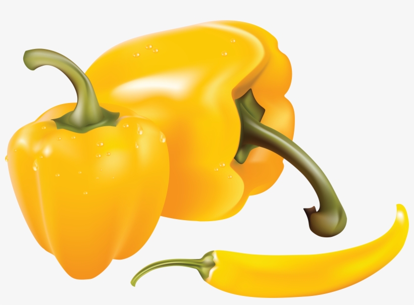 Yellow Pepper Png Image - Yellow Chili Pepper Png, transparent png download