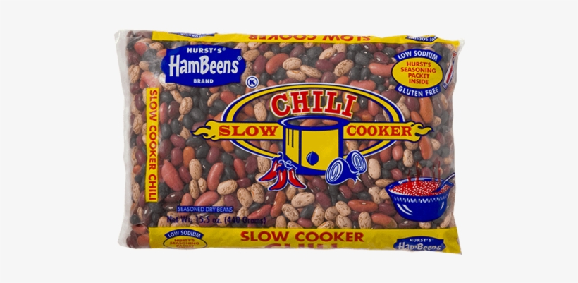 Large Slow Cooker Chili Low Res - Hursts Hambeens Soup, 15 Bean, Chicken Flavored - 20, transparent png download