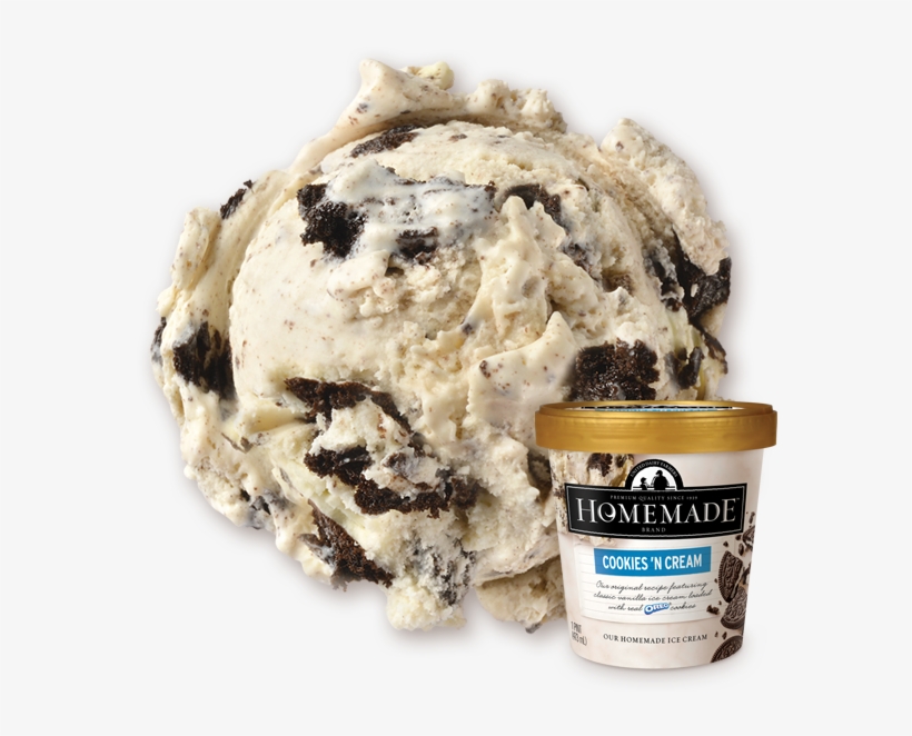 Cookies 'n Cream - Cookies And Cream Ice Cream Scoop, transparent png download