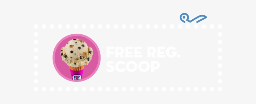 Baskin Robbins Ice Cream Scoop - Sticker, transparent png download