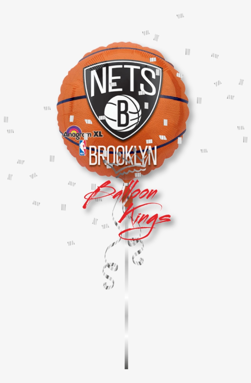 Brooklyn Nets - Anagram International Brooklyn Nets Basketball Flat, transparent png download