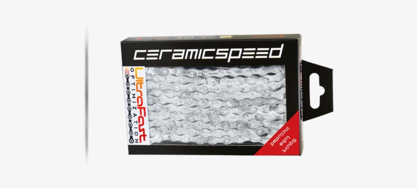 Squirt Lube Chosen To Keep Ceramicspeed's Super-fast - Ceramicspeed Ufo Chain Kmc 11 Speed - 11 Speed White, transparent png download
