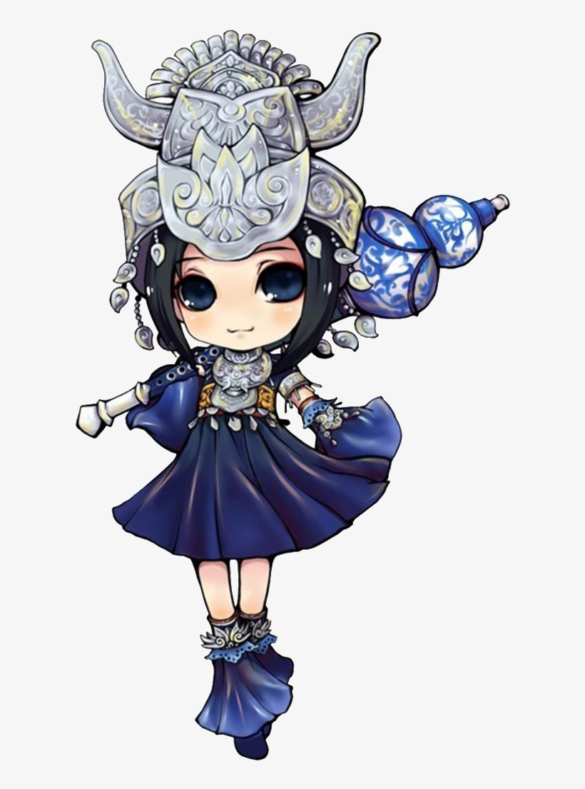 Anime Beautiful Girl Material - 剑 三 Q 版, transparent png download