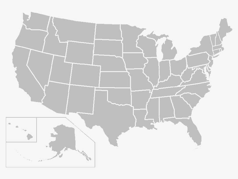 Blankmap-usa - United States Map Png, transparent png download