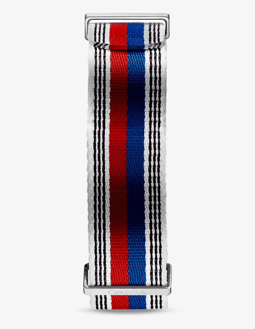 Polyamide White Strap With Red, Blue And Black Stripes, transparent png download