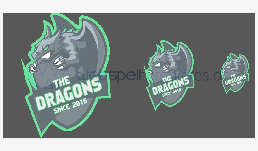 Clan Logo Vector Sizes L037 Mascot Dragon, transparent png download