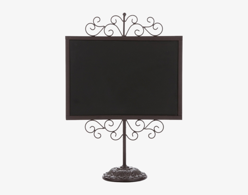 Stylish Vintage White Metal Frame Semi Permanent Chalkboard, transparent png download