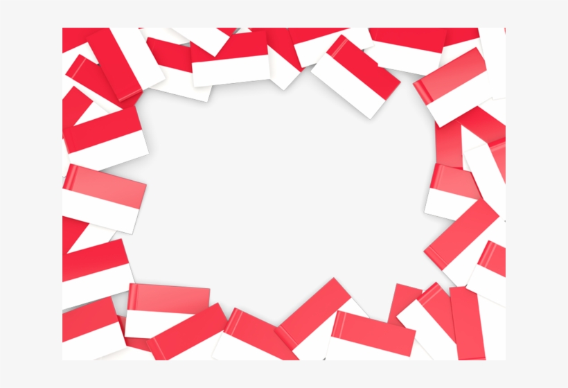 Illustration Of Flag Of Indonesia Patriotic Border, transparent png download