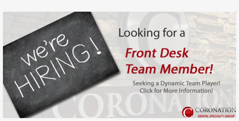 Slider Hiring Front Desk, transparent png download