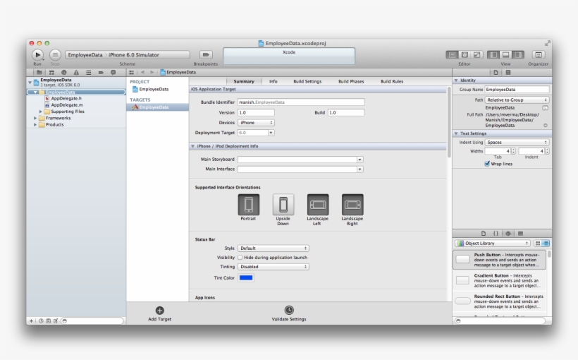 Give The Name To The Application Employeedata And Make, transparent png download
