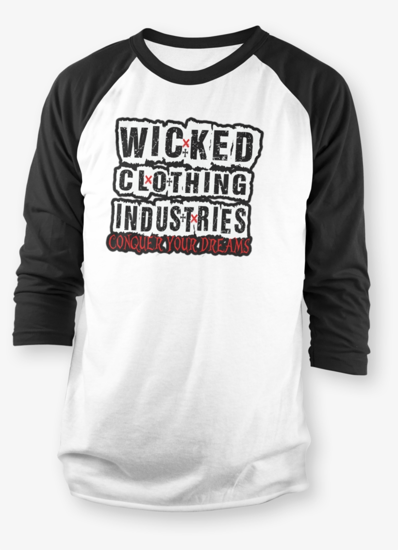 3/4 Black Sleeve/ White/conquer Your Dreams, transparent png download