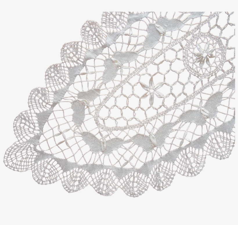 Torchon Lace Bobbin Vintage Long Pointed Centerpiece, transparent png download