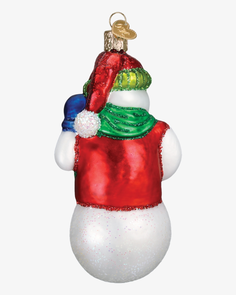 Snowball Fight Snowman Ornament, transparent png download
