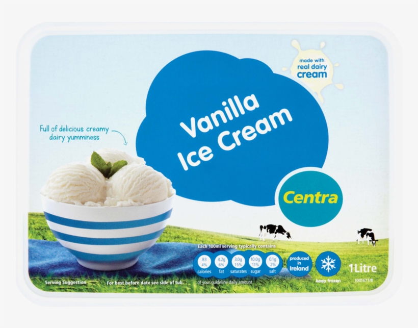 Centra Vanilla Ice Cream 1litre, transparent png download