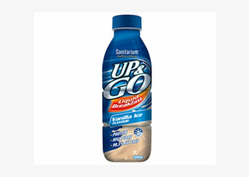 Up & Go Vanilla Bottle 500ml, transparent png download