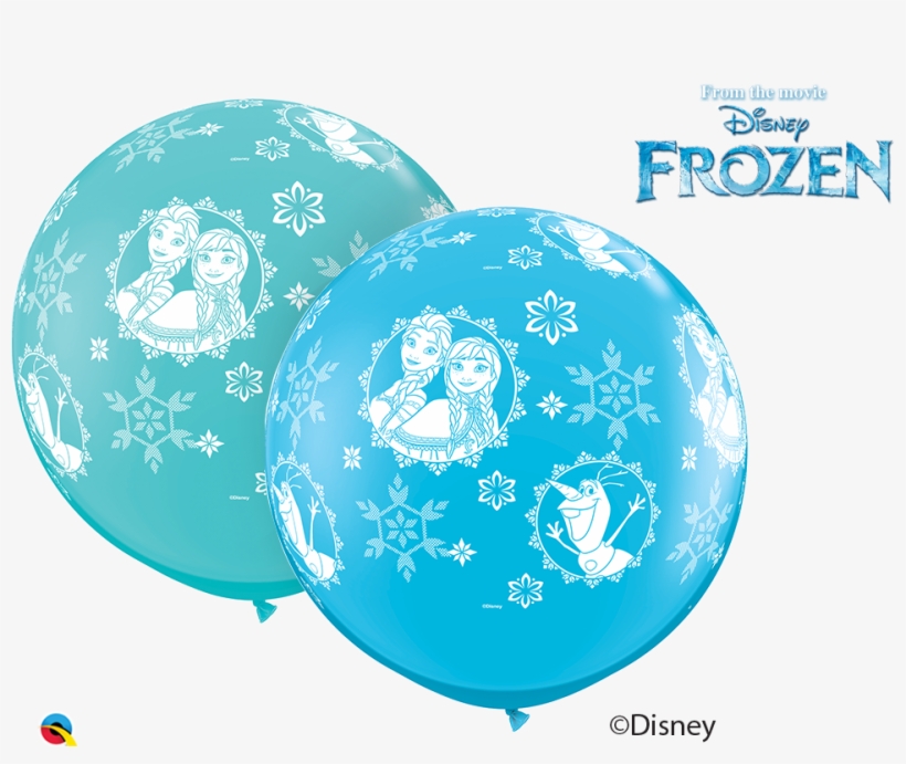 Qualatex Disney Frozen Anna, Elsa & Olaf 3" Giant Latex, transparent png download
