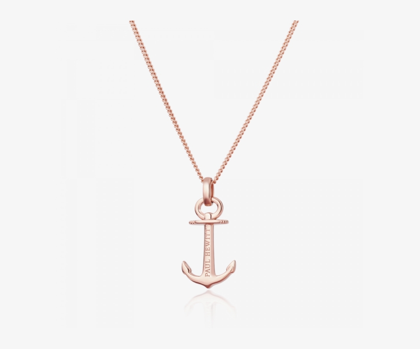 Paul Hewitt Necklace Anchor Spirit 18k Plated Rose, transparent png download