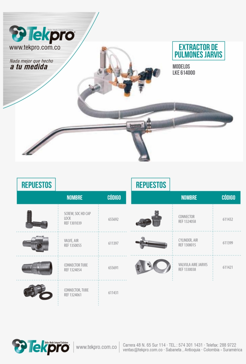 Repuestos Extractor De Pulmones Jarvis Modelo Lke, transparent png download