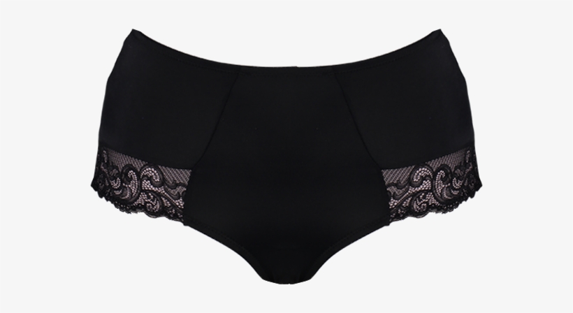 Mesh Lace Black & Pink Knicker Briefd27 2107black/pink, transparent png download