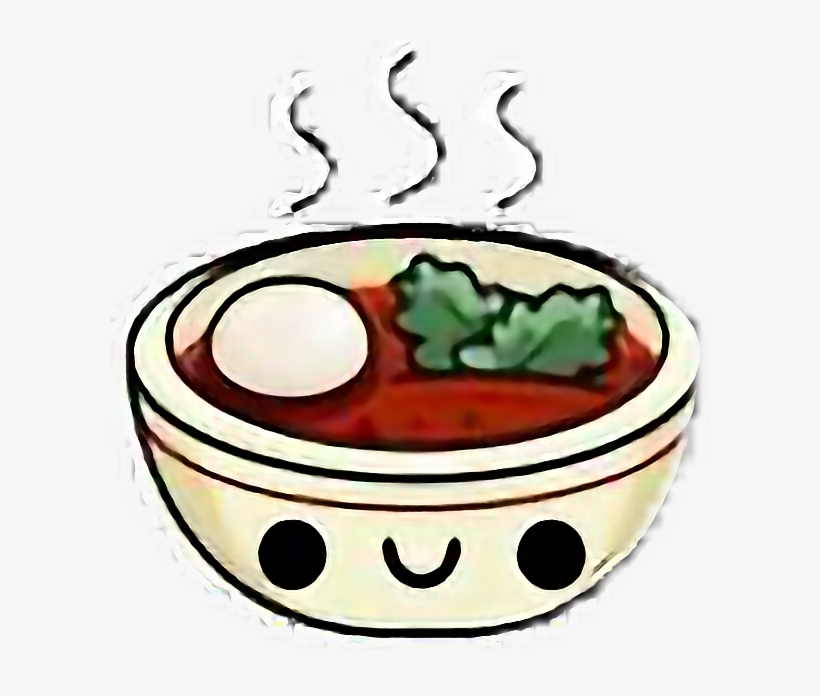 Sopa Plato Kawaii Food Comidafreetoedit, transparent png download