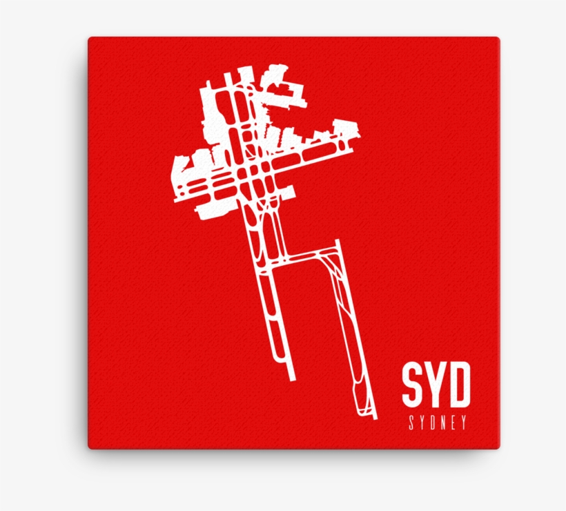 Sydney Syd Airport Runway Canvas, transparent png download