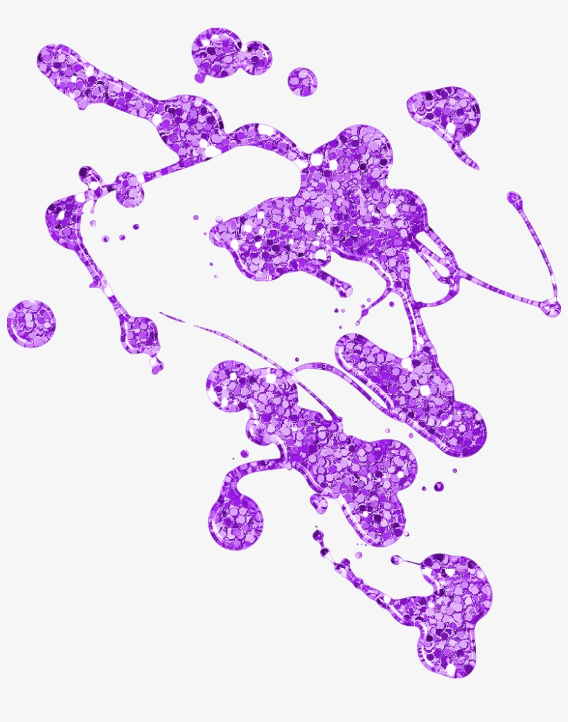 Mancha De Tinta Com Glitter, transparent png download