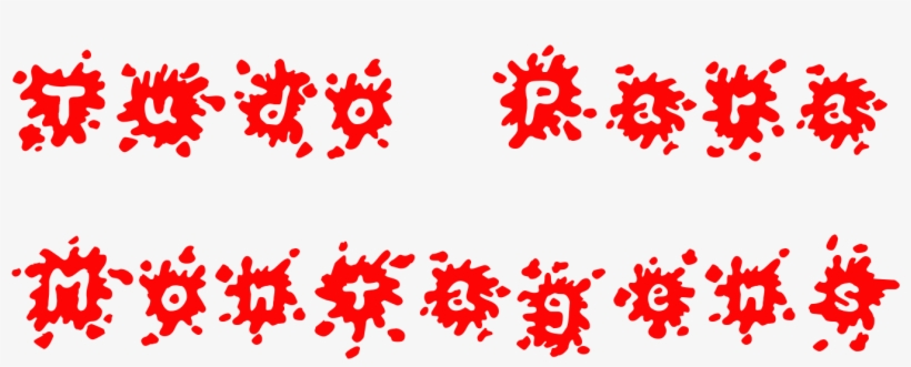 Fonte Que Simula Mancha De Tintas, Abaixo Um Exemplo, transparent png download