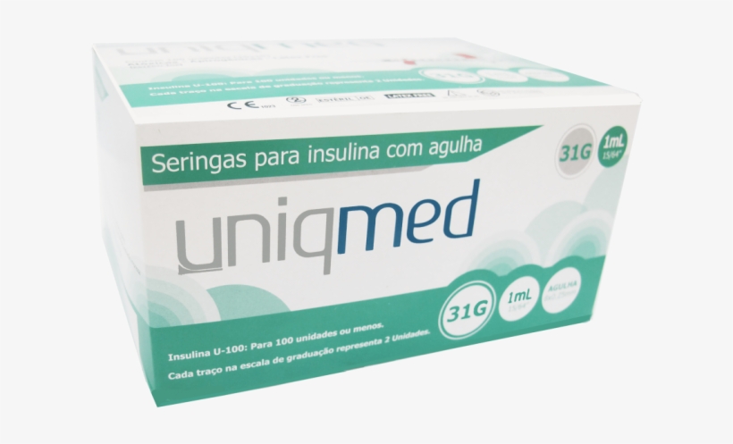 Seringa De Insulina 1 Ml Com Agulha 6,0 X 0,25mm, transparent png download