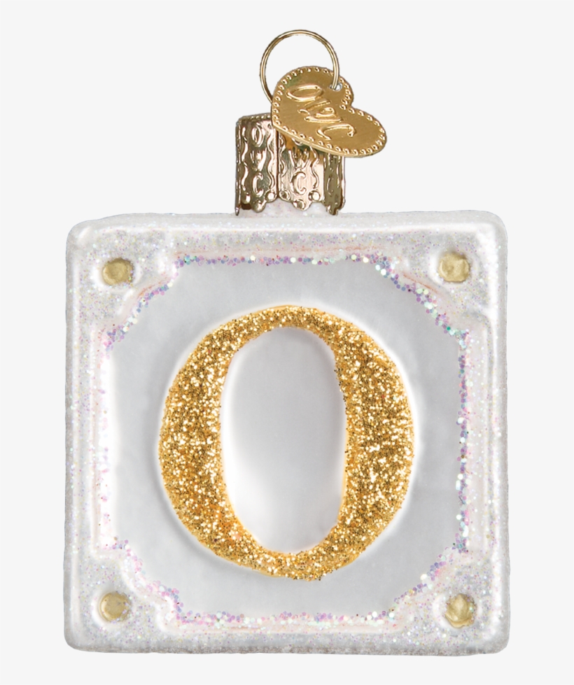 Old World Christmas Joy Block Glass Ornament, Owc-old, transparent png download