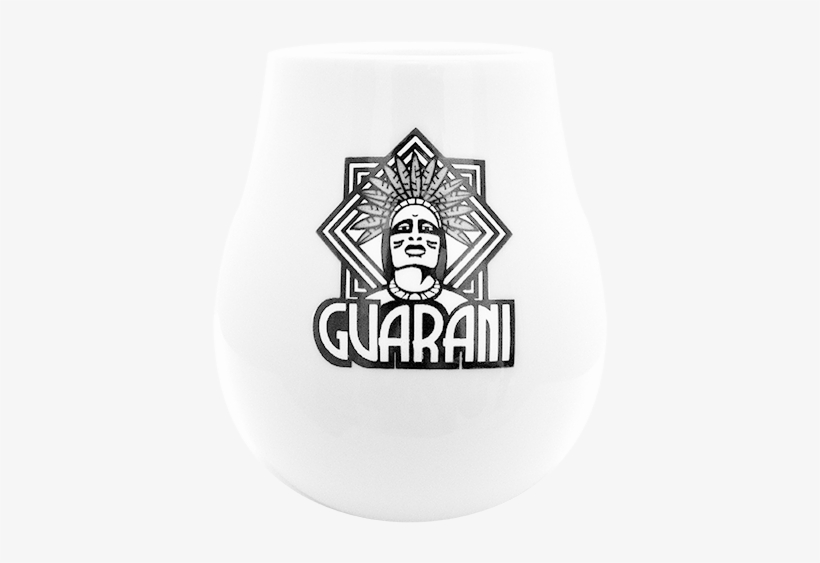Gourd Ceramic White With Logo Guarani, transparent png download