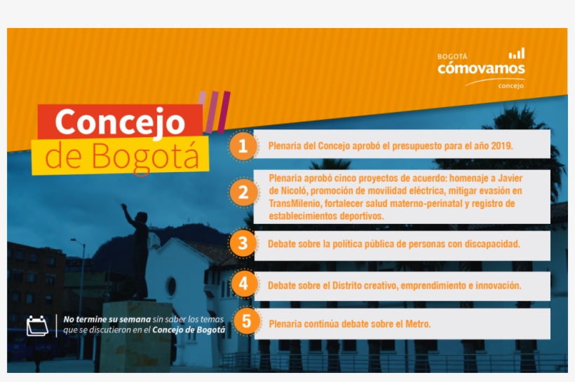 Temas De La Semana En El Concejo De Bogotá, transparent png download