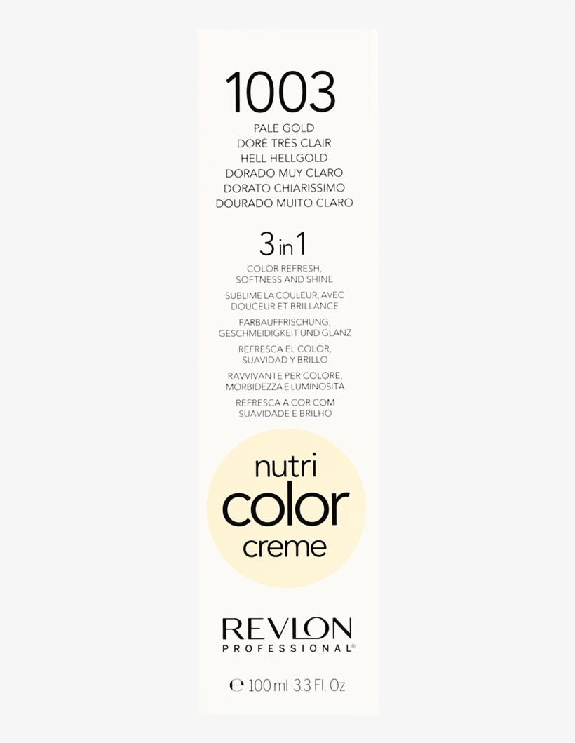 Revlon Professional Nutri Color Creme 1003 Pale Gold, transparent png download