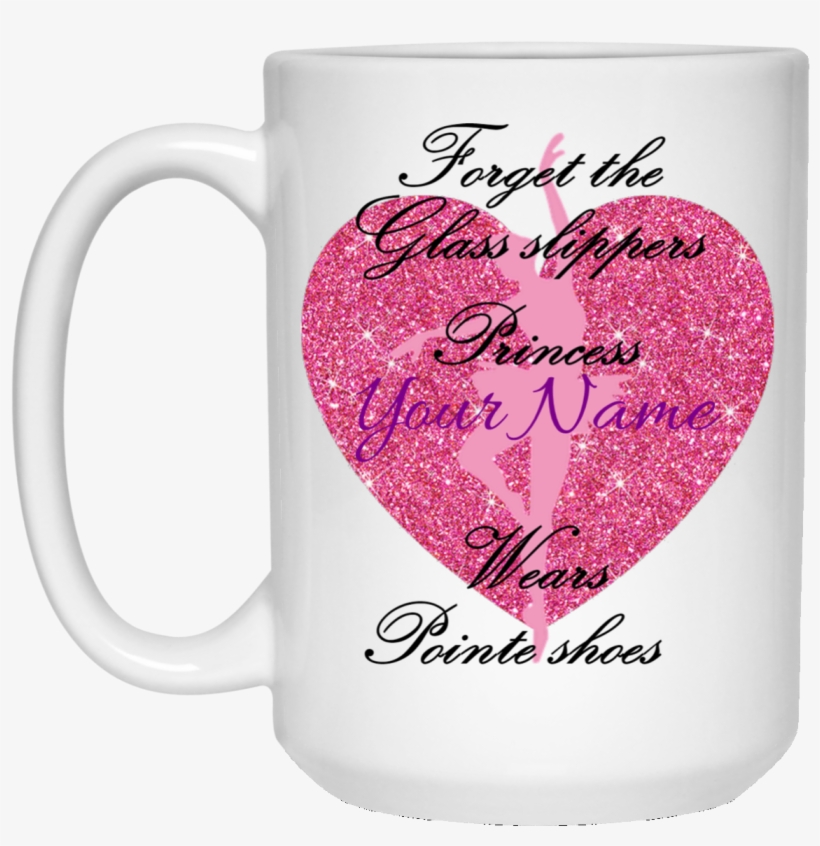 Customized 'forget The Glass Slippers' Pink Heart, transparent png download