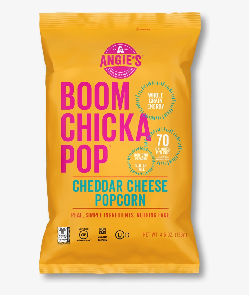 Cheddar Cheese Popcorn Bag Front, transparent png download