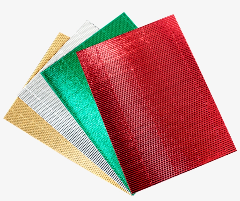 Papel Corrugado Metálico Hoja, transparent png download