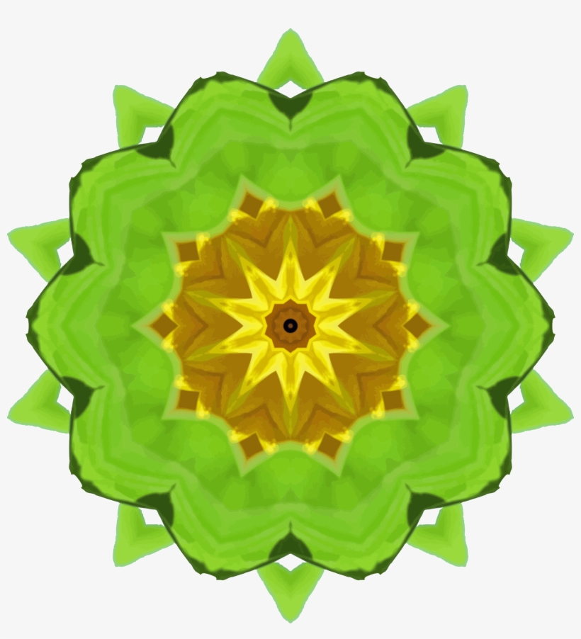 This Free Icons Png Design Of Sunflower Kaleidoscope, transparent png download