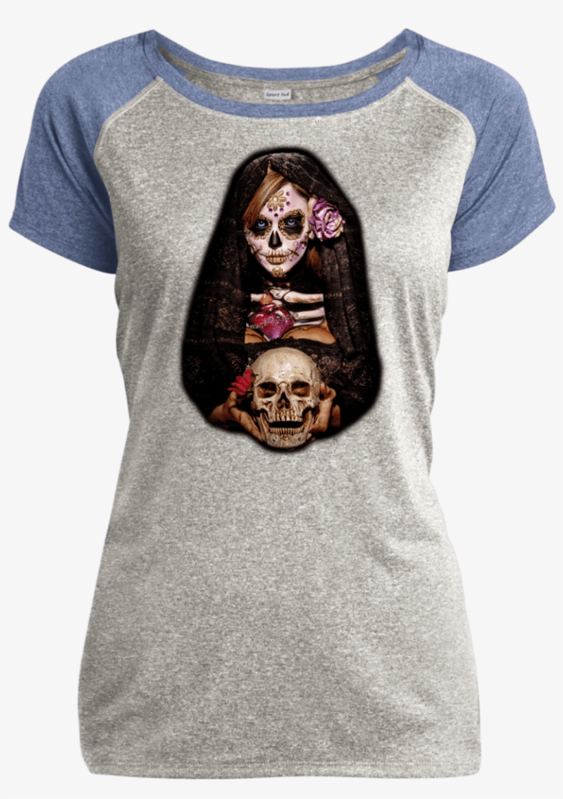 Apparel Ladies Baseball T-shirt By / Vintage Heather/true, transparent png download