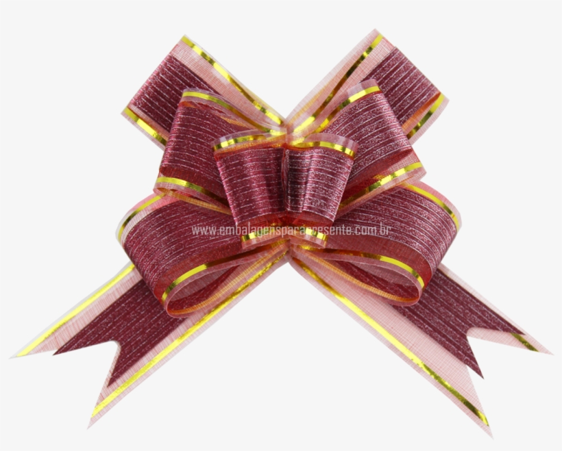 Laço Fácil Especial Glitter Listrado Filete Dourado, transparent png download